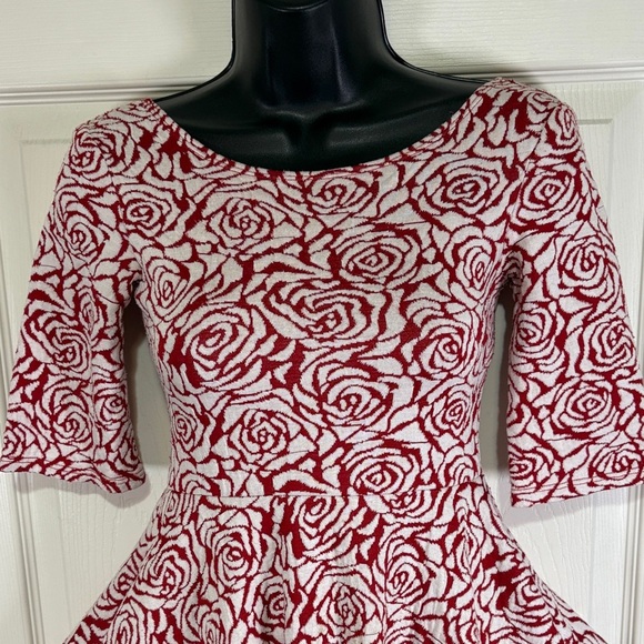 Five Loaves Two Fish Girls Red and White Floral Dress with Pockets Size 14 - Picture 2 of 10